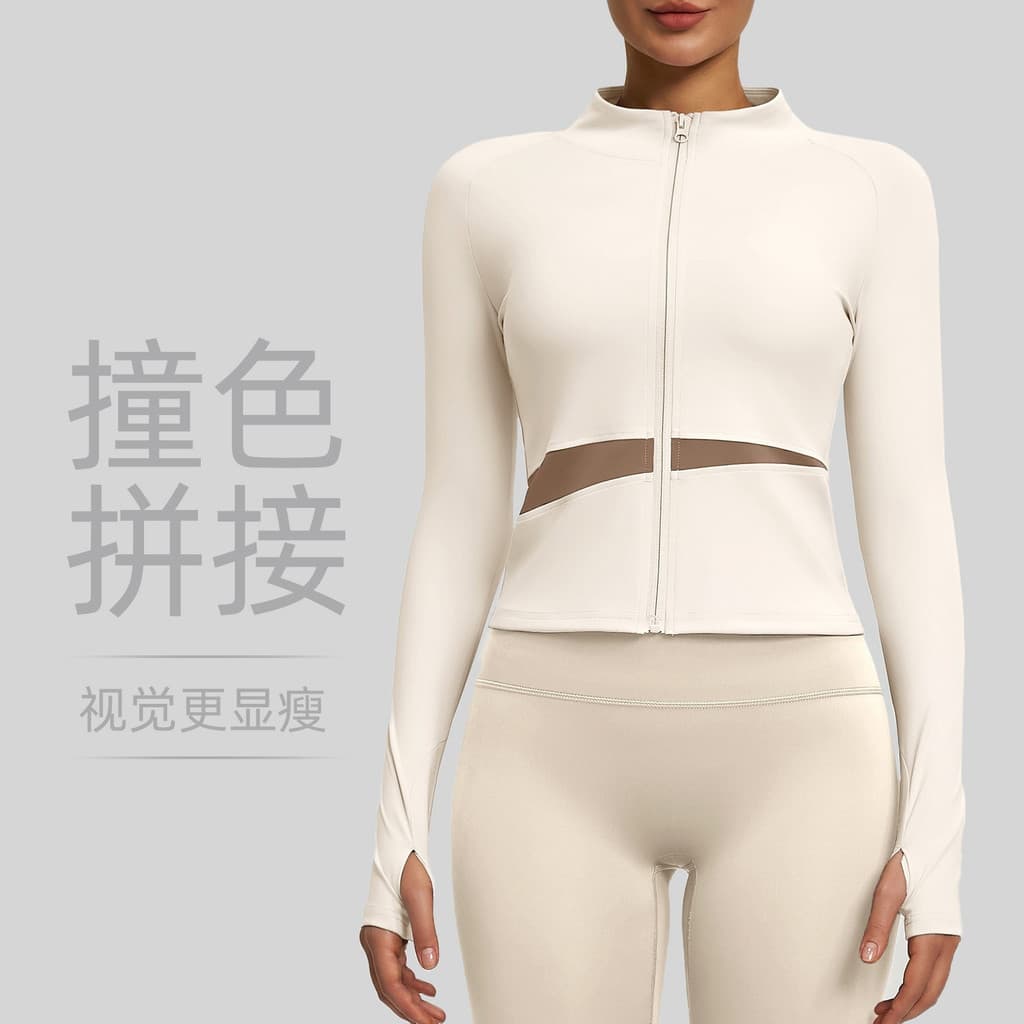 Roupas de ioga de três peças combinando com cores Yoga Running Tie Slim Fitness Women