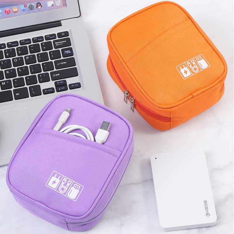 Bolsa Digital Oxford Multifuncional Para Armazenamento De Cabos De Dados , Acessórios Eletrônicos , Fones De Ouvido E Ba
