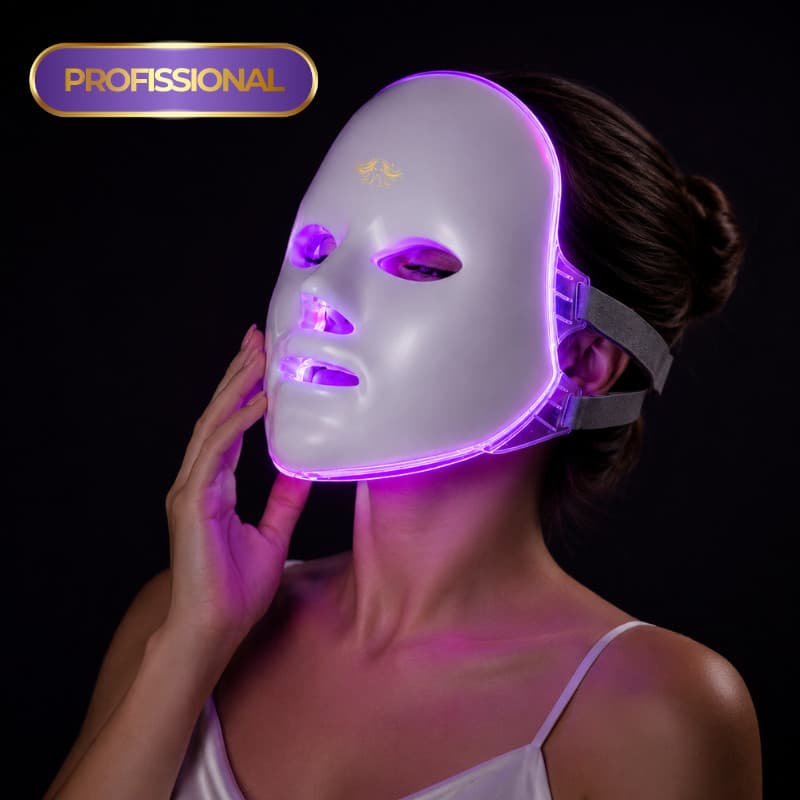 Mascara Led facial Profissional 90 leds skin care Fototerapia estetica coreana
