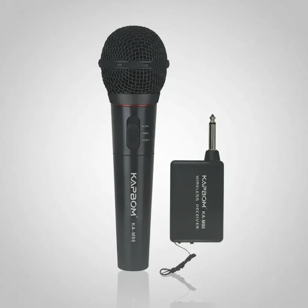 Microfone Sem Fio Dinâmico Profissional Alta Potência Karaoke