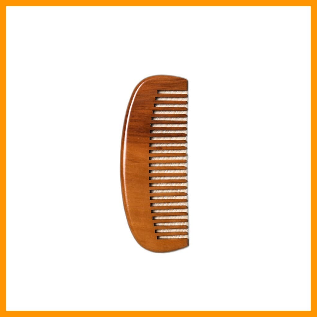 [daiso] Pente Crescente De Madeira De Pêssego , Médio , 1 Unidade/De Cabelo Coreano/Média/100 % Genuíno Por hitandj