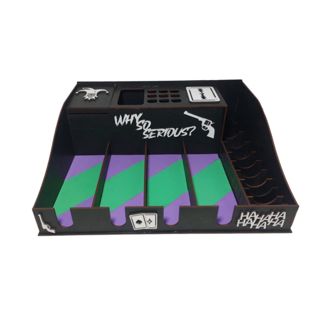Suporte Para 4 Máquinas de Barbeiro e Porta Pentes - Joker Coringa