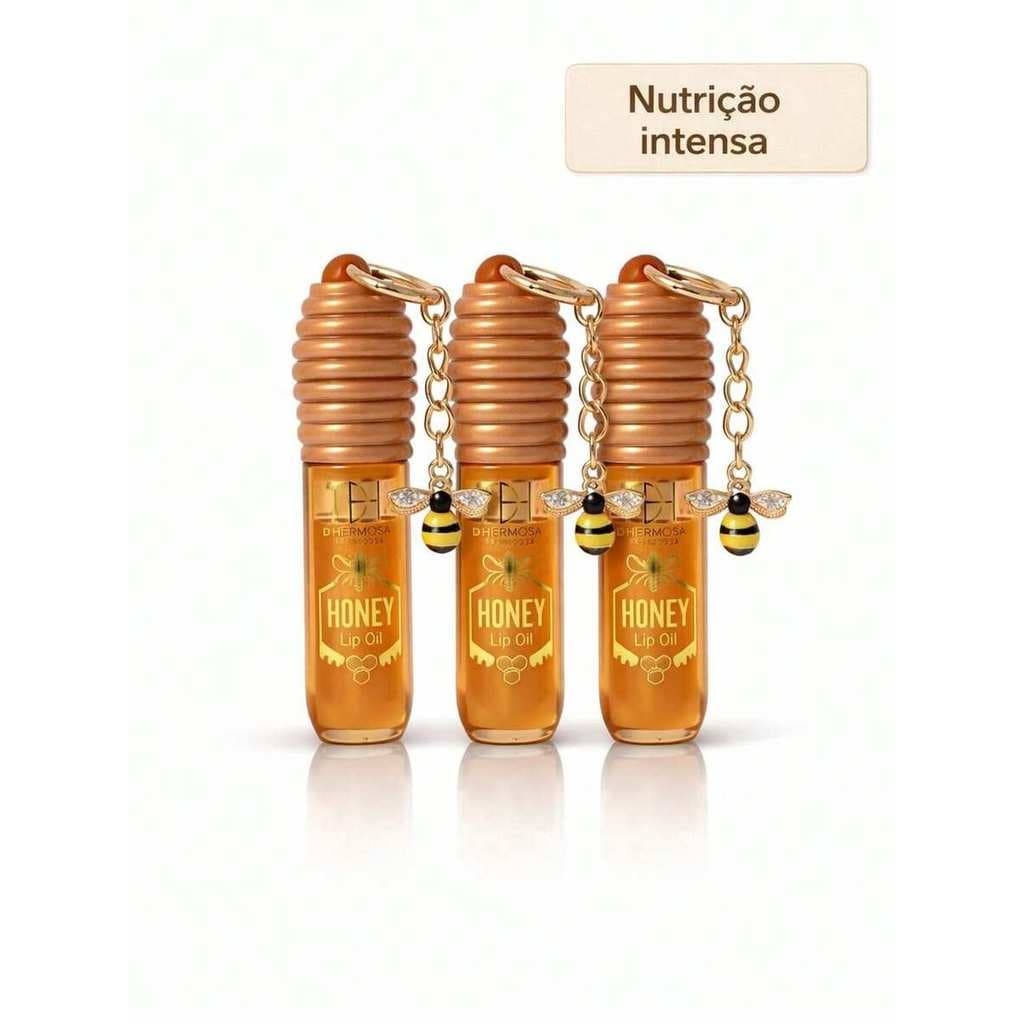 Gloss com Chaveiro | Gloss da Abelhinha | Gloss de Mel | Gloss com Chaveiro Lip Honey