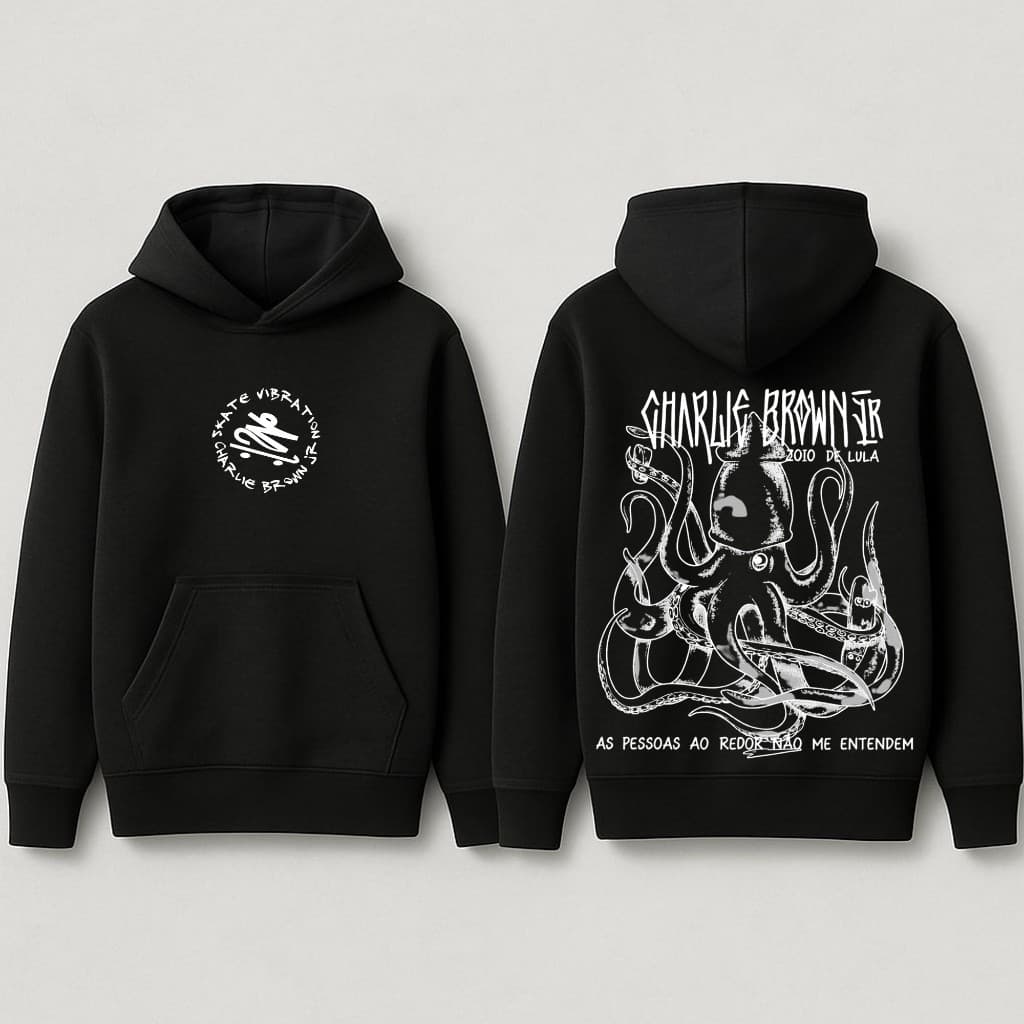 Blusa Moletom Charlie Brown Chorão As Pessoas Ao Meu Redor Não Me Entende  Zoio Lula Letras Frases