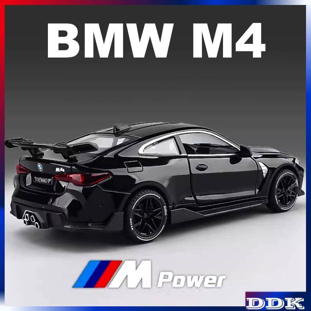 Simular BMW M4 1 : 32 Modelo Diecast Carro Liga De Brinquedo Metal Luz Pull Back Collection Veículos Presentes Para Cria