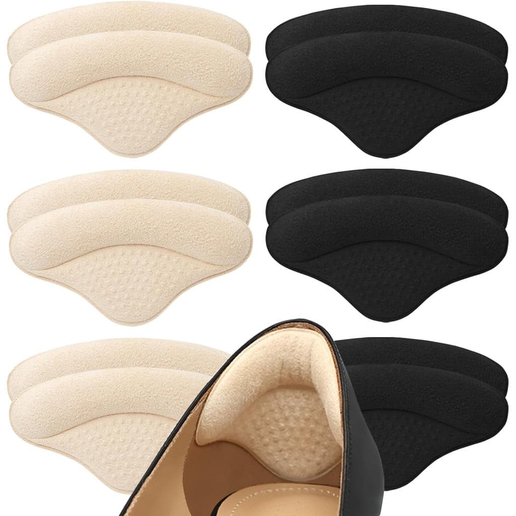 6 Pares de Almofadas para Calcanhar, Protetores de Calcanhar para Sapatos Largos, Almofadas de Amortecimento para Calcan