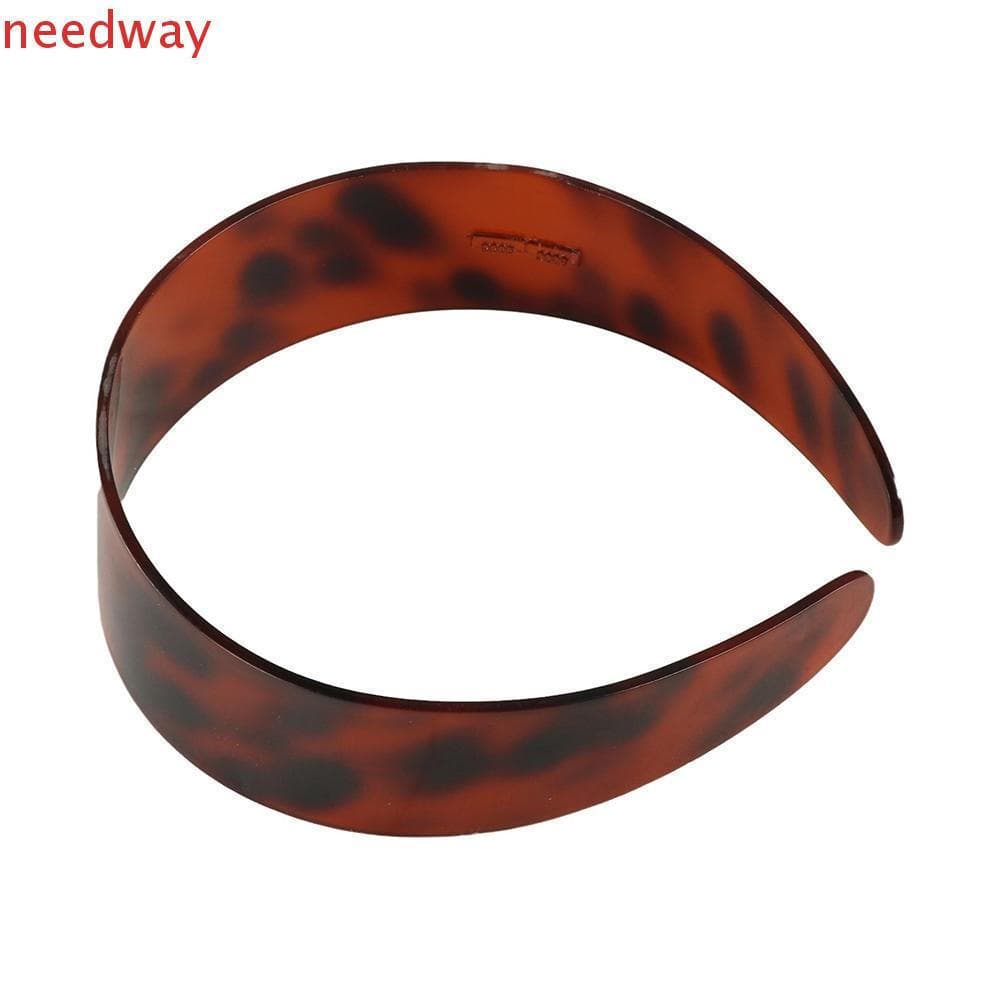 NEEDWAYB Faixa De Cabelo Retrô , Cabeça De Leopardo E Café Com Ácido Acético , Argola Estilo Coreano