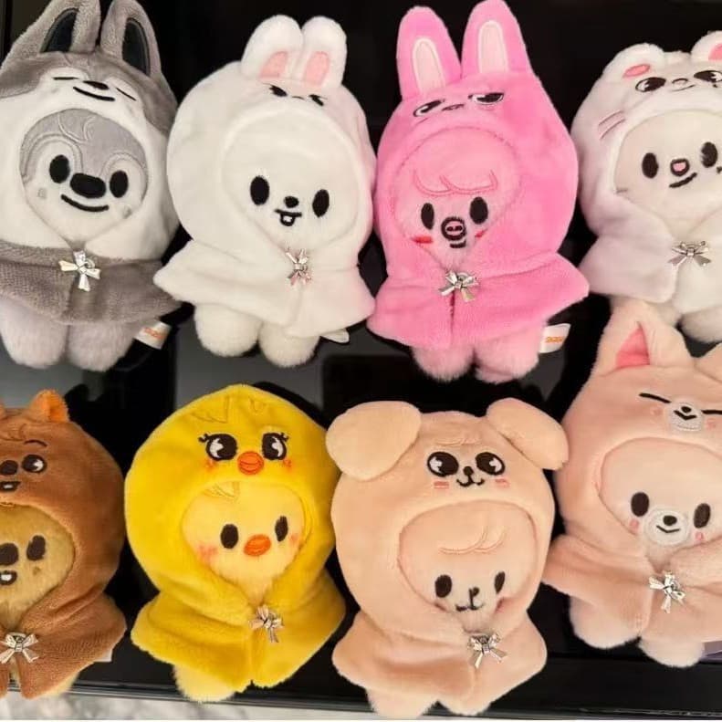 2026 Nova Boneca De Pelúcia Kpop Idol FM Stray Kids 10 cm Com Casaco Adorável Roupas SKZ Fãs Colecionáveis