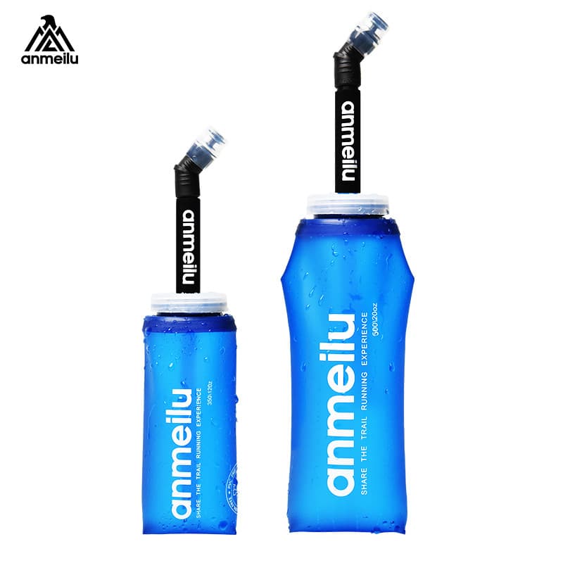 Anmei Road Silicone Dobrável Garrafa de Água Squeeze Cross-Country Garrafa de Água para Esportes ao Ar Livre Garrafa de