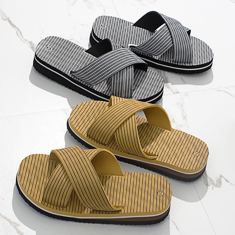 Verão Jingan sandálias chinelos masculinos de sola grossa antiderrapante casa Wear leve espuma fundo banheiro banho prai