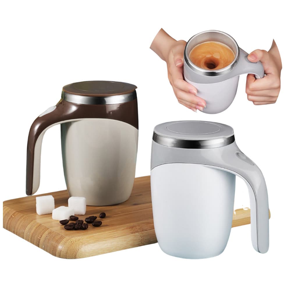 Caneca Misturadora Automática Elétrica USB Bateria Recarregável Mixer Café Chocolate Shakes 380ml