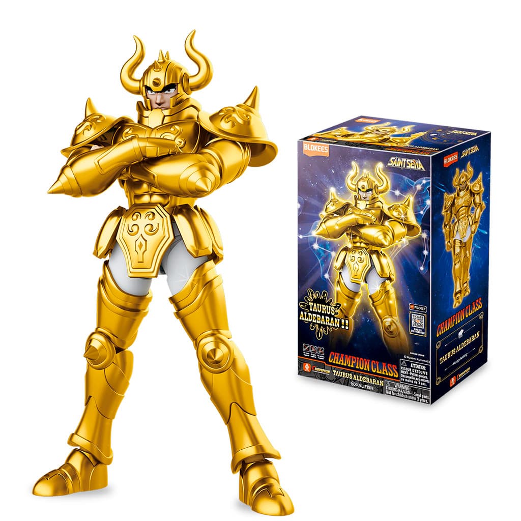Cavaleiros do Zodíaco Boneco Montável Saint Seiya Champion Class Taurus Aldebaran Blokees