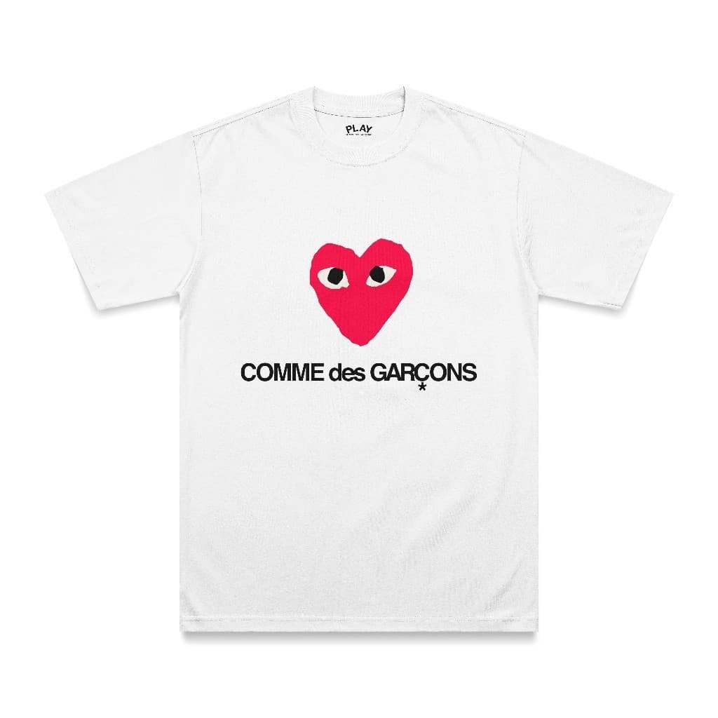 Camiseta Basic Streetwear Estampada CDG Script