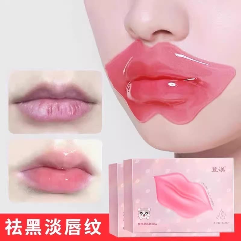 Máscara labial esfoliante pele morta desbota linhas labiais melhoram a escuridão ao redor dos lábios adesivo labial hidr