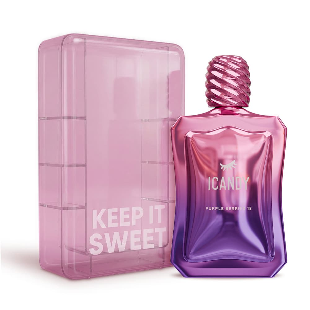Perfume Feminino Icandy Purple Berries 18 Eau De Parfum 100ml Original Longa Duração