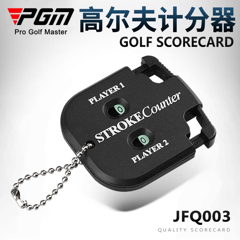 PGM Golf Scorer Golf Square Scorer Dual Dial Counter Chaveiro Scorer