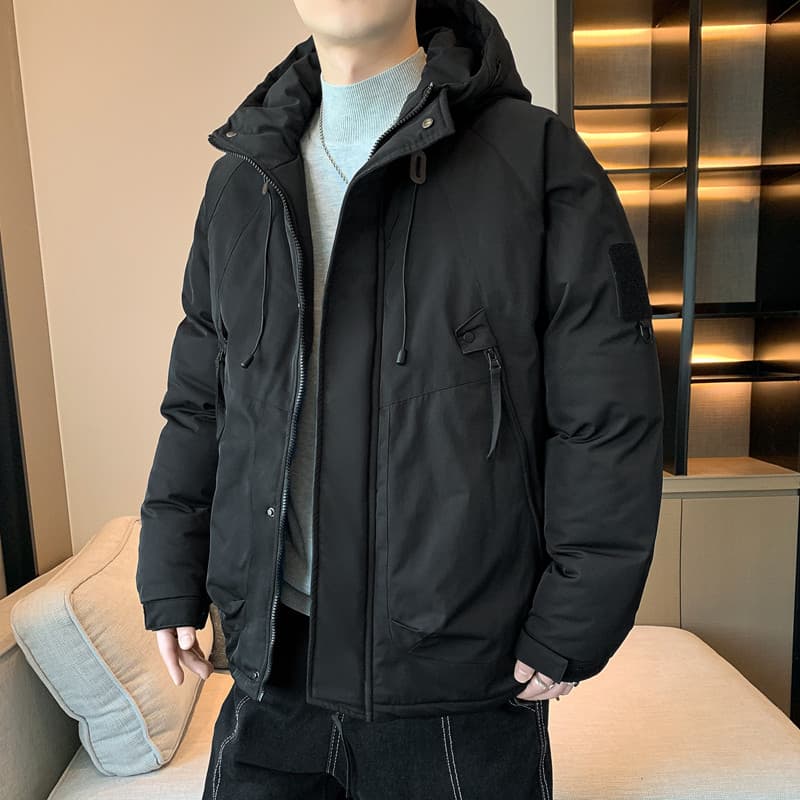 Jaqueta masculina moderna de inverno, jaqueta acolchoada de algodão espessada, novo estilo, jaqueta acolchoada de algodã