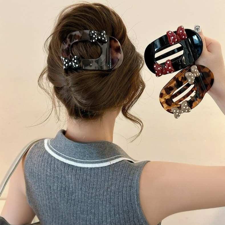 Lindas Mulheres Vermelho Bowknot Clipes Grampo De Cabelo Apertos Hairpin Headwear Acessório