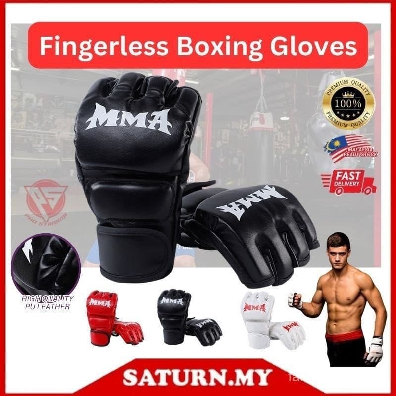 Luvas De Boxe MMA Esporte Meio Dedo Luva Muay Thai Kick Training UFC Luvas De Boxe Tactical CORF