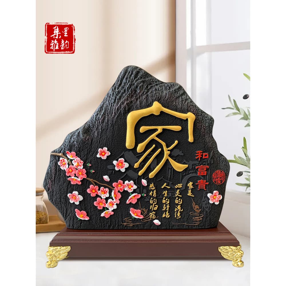 Novo estilo chinês decoração de armário de TV sala de estar armário de vinho decoração de casa artesanato Housewarming n