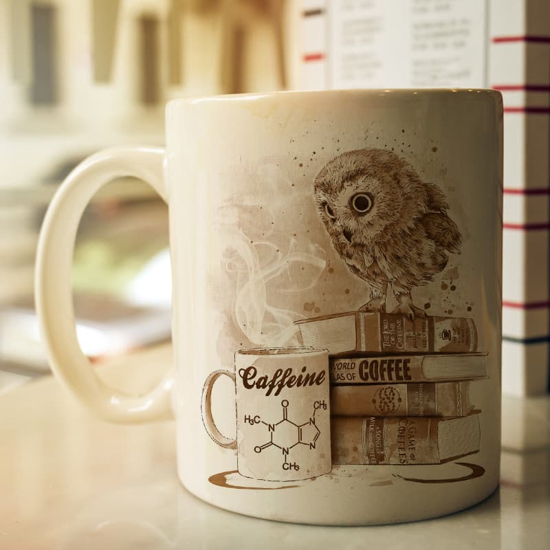 Caneca de coruja criativa americana retrô xícara de café coruja fofa xícara de água doméstica xícara de chá presente