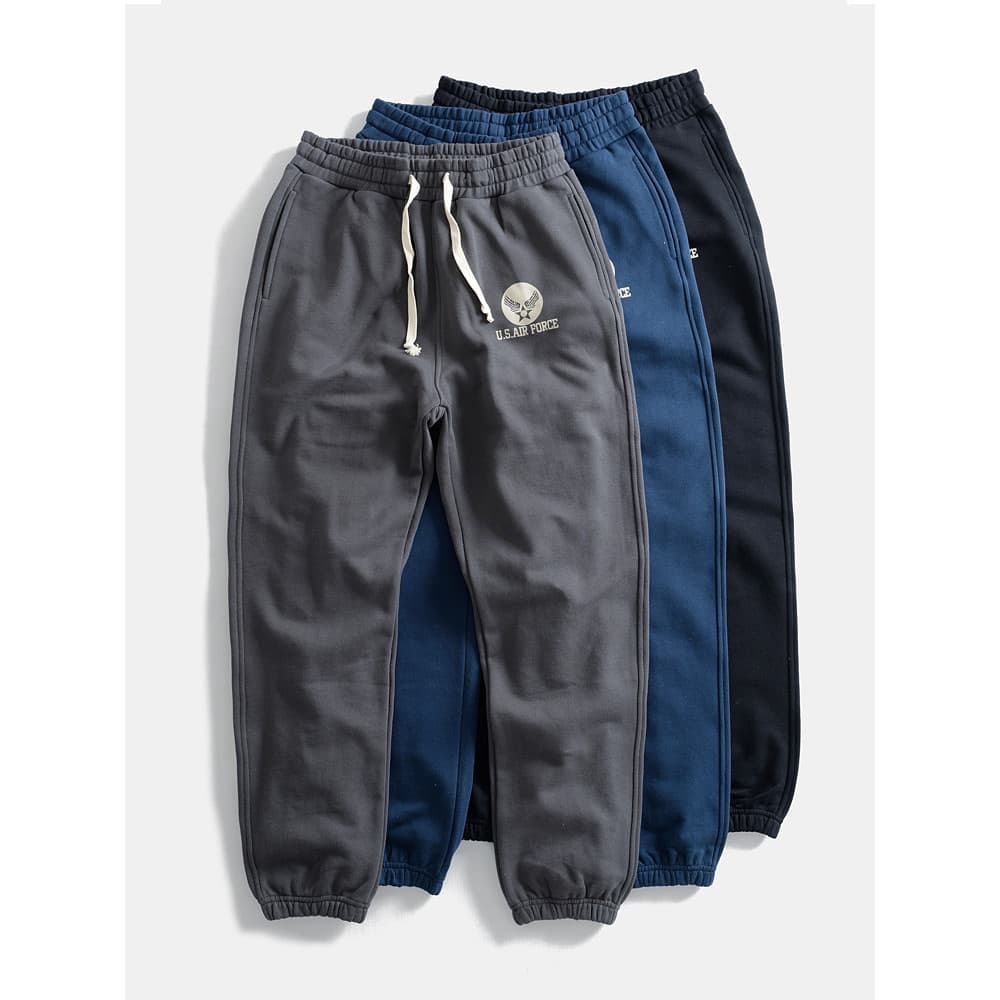 Calça legging masculina de lã pesada, calça de moletom solta de malha Casual de algodão puro, calça esportiva japonesa r