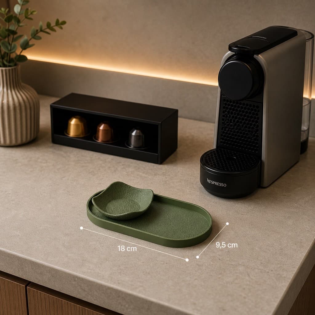Kit bandeja Oval Media + Tigela em PLÁSTICO PLA IMPRESSÃO 3D para café, porta jóias, banheiro, treco