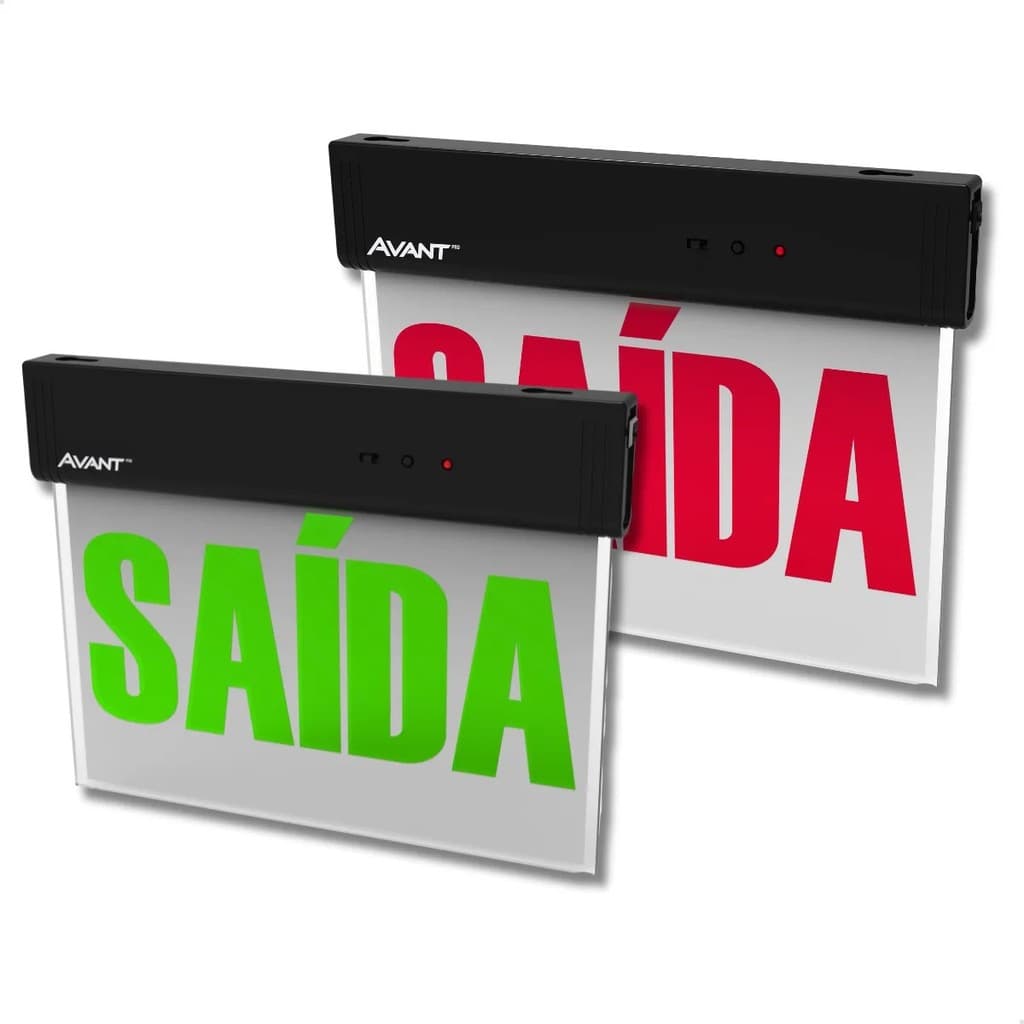 LED PLACA EMERGENCIA SAÍDA  6000K