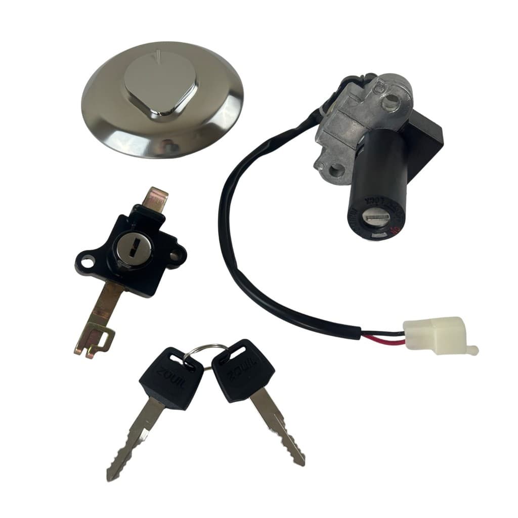 CONJUNTO DE TRAVAS CHAVE IGNIÇÃO TAMPA DO TANQUE CBX TWISTER 250 - 2006 2007 2008