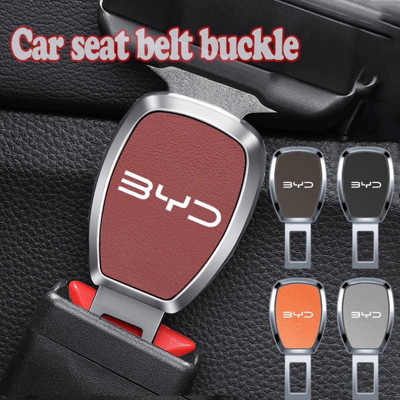 Extensor de Cinto de Segurança para Carro BYD, Fivela de Clipe em Material de Liga para Dolphin Mini Song Pro Plus Seagu
