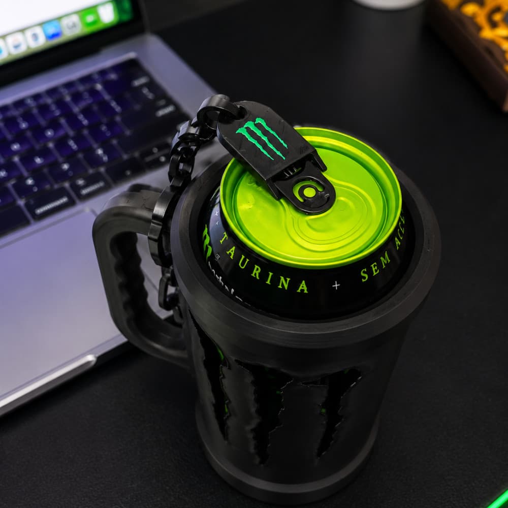 Kit Chaveiro Abridor e Tampa para Lata Monster Energetico