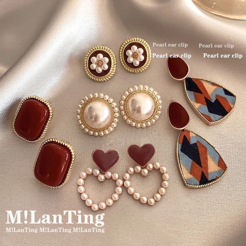 S925 prata agulha brincos estilo feminino elegante influenciador brincos nicho High-End estilo Hong Kong jóias femininas