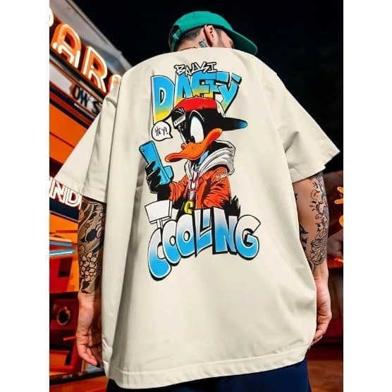 Camiseta Masculina Estampada Urso Anjo Pato Desenho Camisa 100 % Algodão Premium Estilosa
