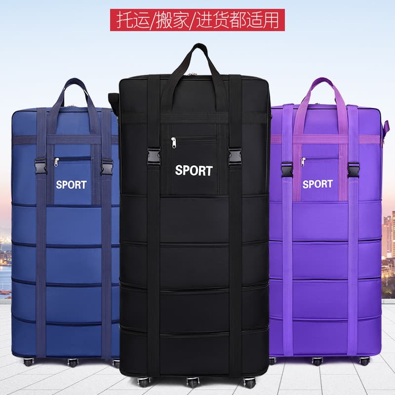 158 Bolsa de remessa de ar Bolsa de viagem de grande capacidade Mala de ar Roda Universal Bolsa de bagagem dobrável em m