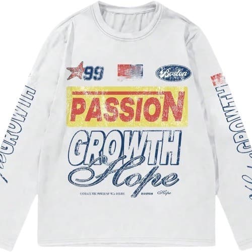 Moletom Gola Careca Passion Growth Hope Streetwear Unissex Estampa Alta qualidade Envio Imediato Promoção