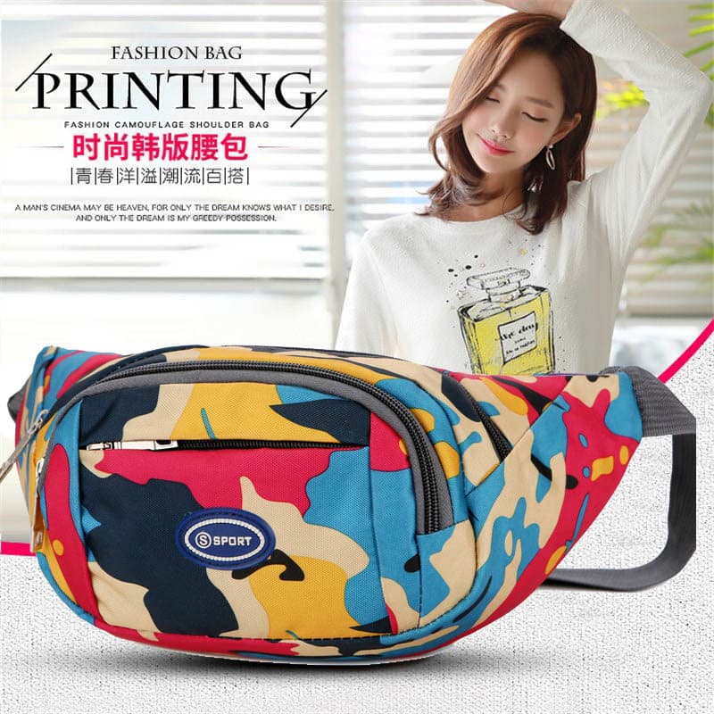 Novo estilo bolsa de cintura masculina bolsa de cintura feminina multifuncional caixa registradora negócios Mini esporte