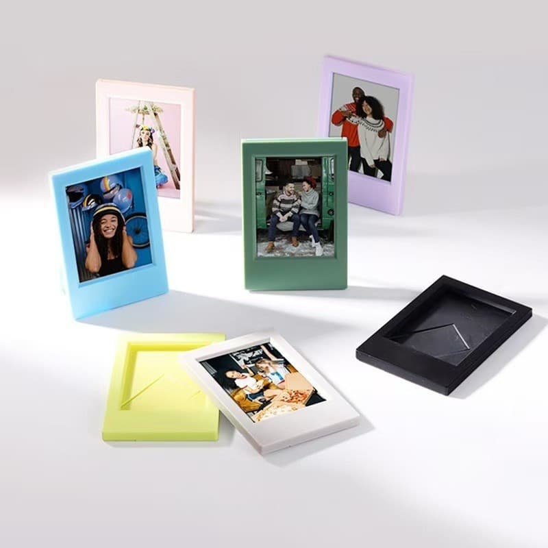Ins estilo doce cor moldura de foto suporte de mesa decoração filme foto ídolo cartão suporte decoração para casa