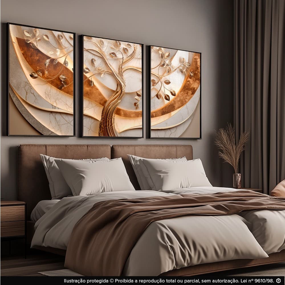 Quadros Decorativo Sala Quarto Abstrato Moderno Luxo Decoração Ambiente Alta Resolução