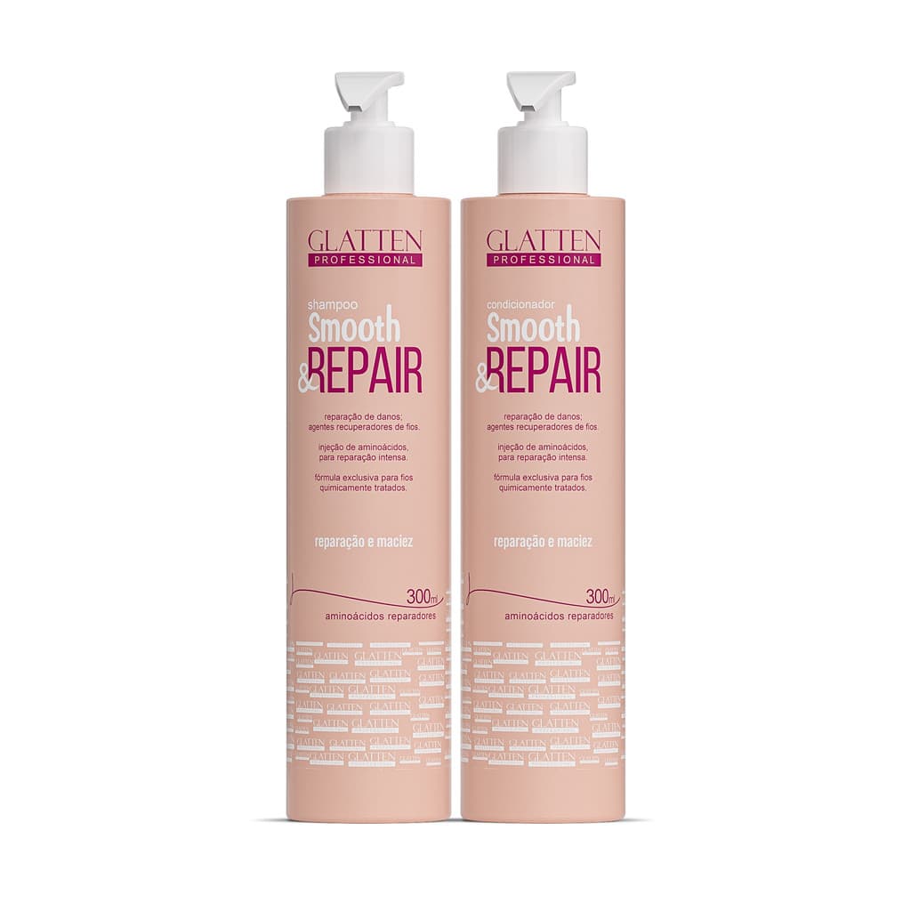 Combo Smooth & Repair – Shampoo 300ml + Condicionador 300ml