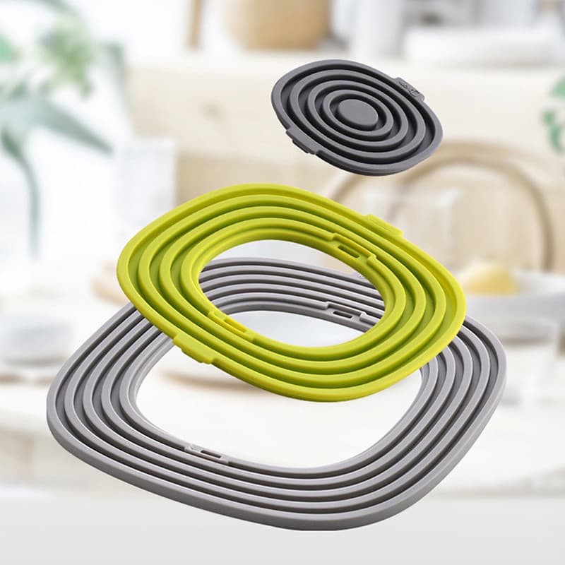 Almofada de isolamento térmico Tapete de mesa de Silicone Tapete de tigela Três em um Cozinha Panela antiaderente Anti-e