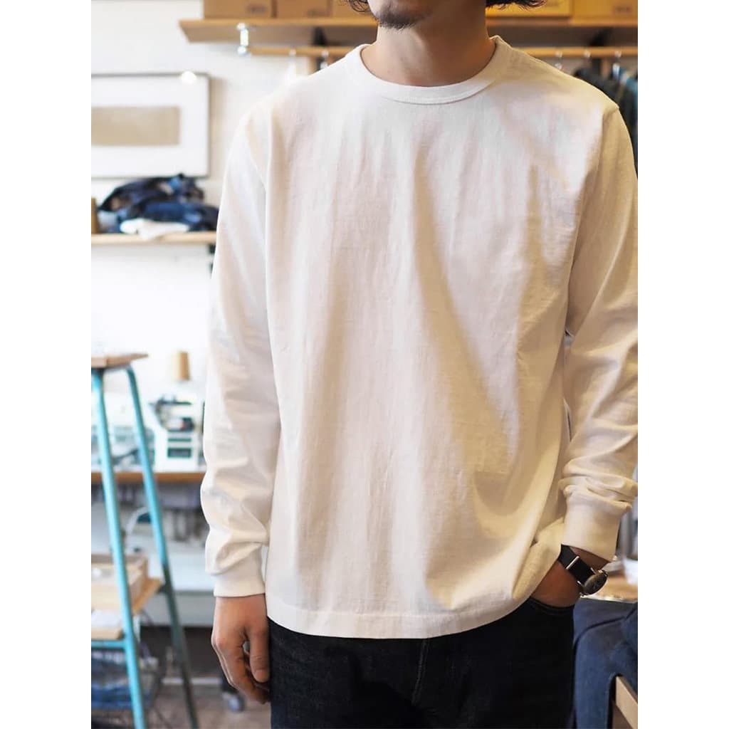 Moda ferramentas cor sólida escovado manga comprida camiseta interior branco camisa de fundo primavera outono algodão pe
