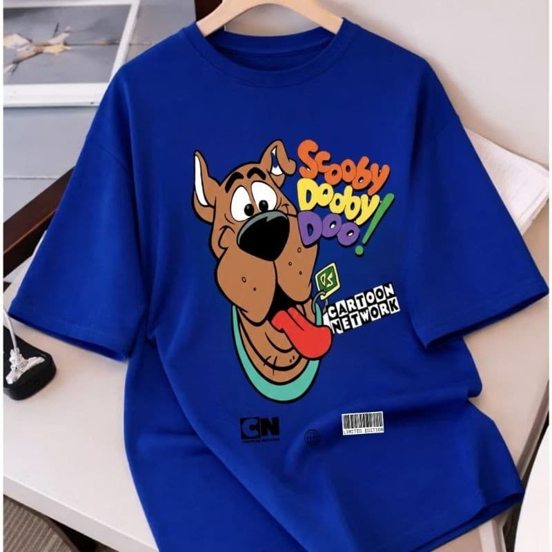 Camiseta Scooby Dooby Doo Unissex 100% Algodão Blusa Cartoon Confortável