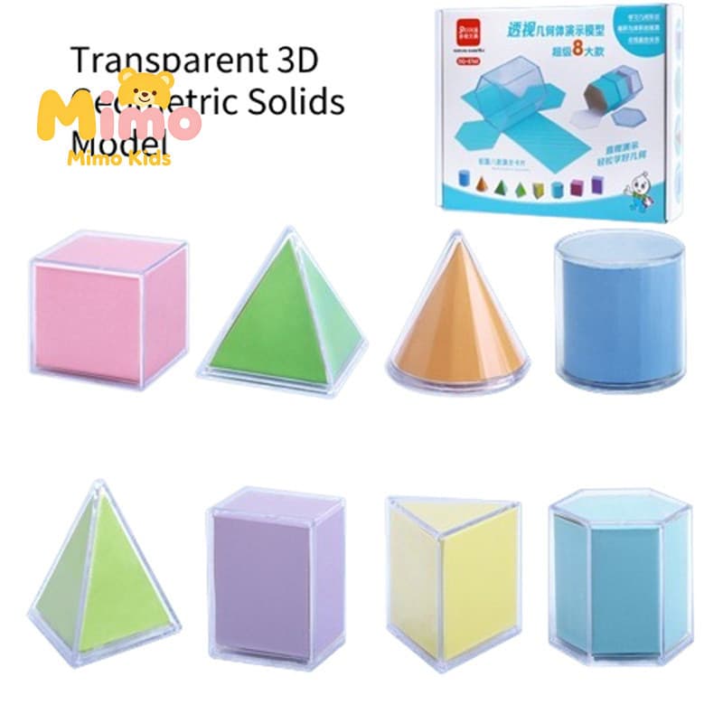Kit Geométrico Matemático, Desenvolve Raciocínio Espacial Infantil
