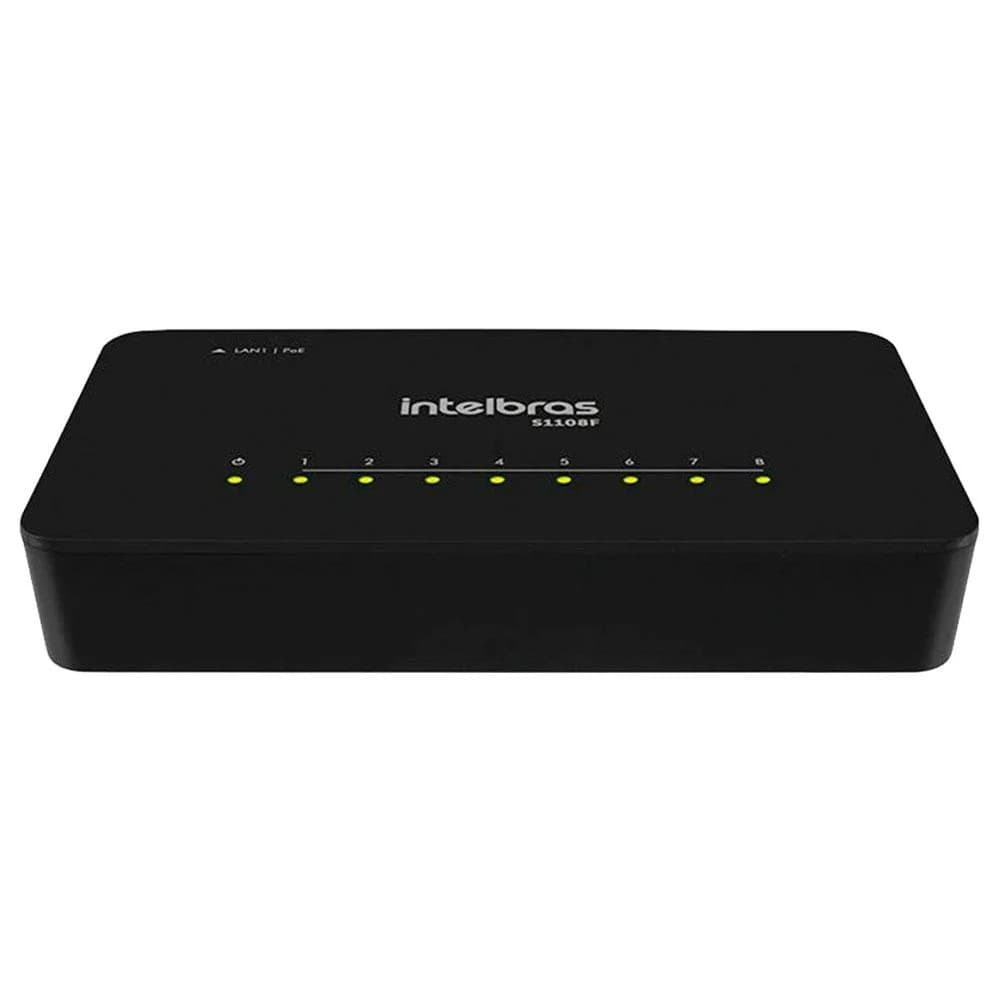 Switch Não Gerenciável 8 Portas Fast Ethernet S1108F