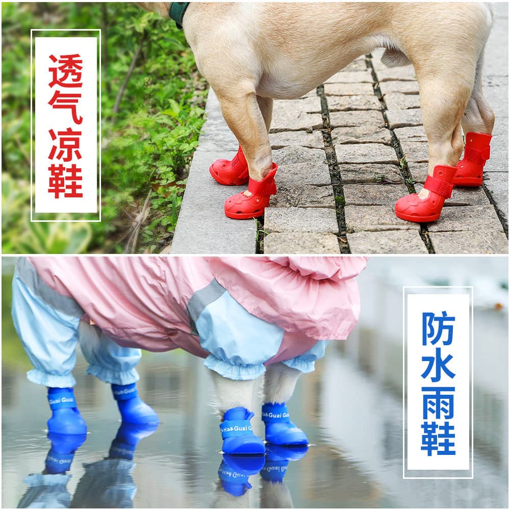 Sapatos para cães Golden Retriever Bichon Schnauzer capa de sapato Teddy cão de tamanho médio à prova dwaterproof água p