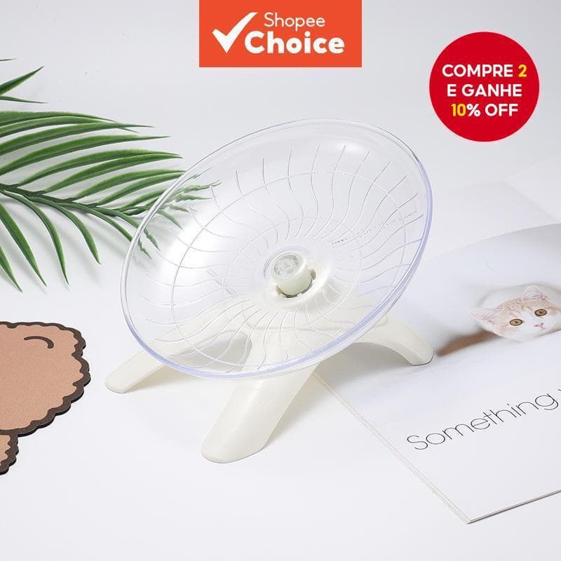 Roda De Corrida Hamster UFO 18cm Exercício Silenciosa Com Suporte Para Hamsters Gerbils Esquilos Ouriços