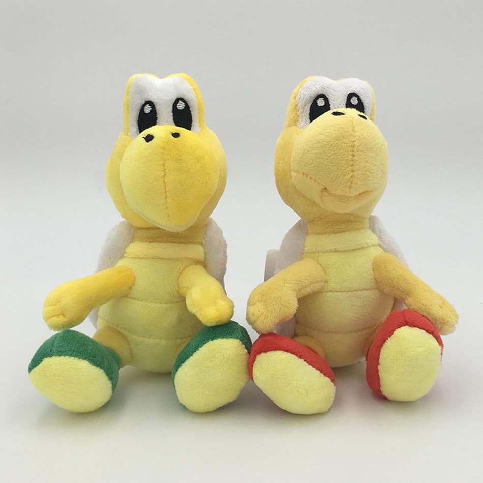 2 Estilos Anime Super Mario Pelúcia Koopa Troopa Vermelho Verde Brinquedos De Boneca Plushie Melhores Presentes Para Cri