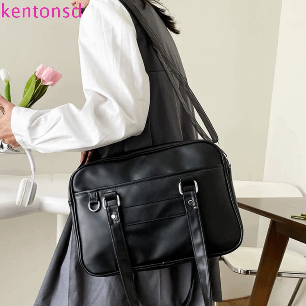 Bolsa Uniforme KENTONSD JK , De Ombro Estilo Formal De Couro PU Coreano Retrô Para Computador De Deslocamento