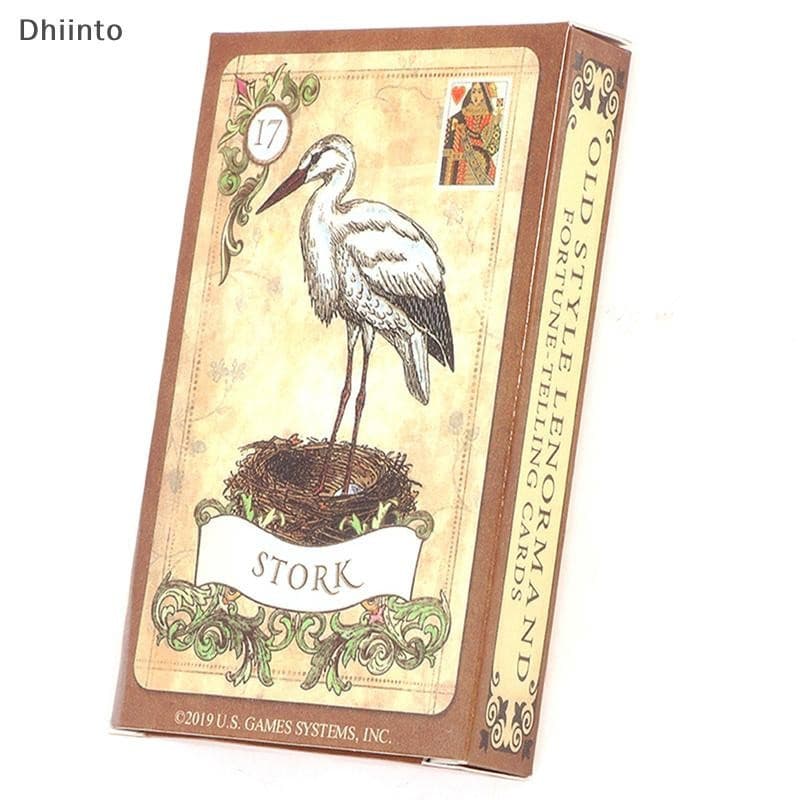 [Dhiint] Estilo Antigo Lenormand Fortuna Contando Cartas Jogo De Tabuleiro Profecia De Adivinhação Em
