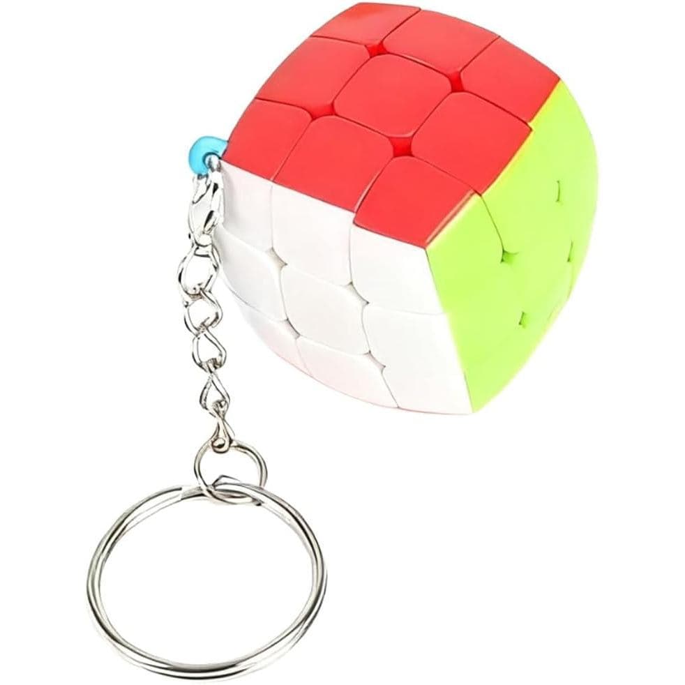 Mini Chaveiro De Cubo Mágico – Quebra-Cabeça Suave Sem Adesivos De 3 Cm , De Velocidade Portátil E Presente De Cabeças P